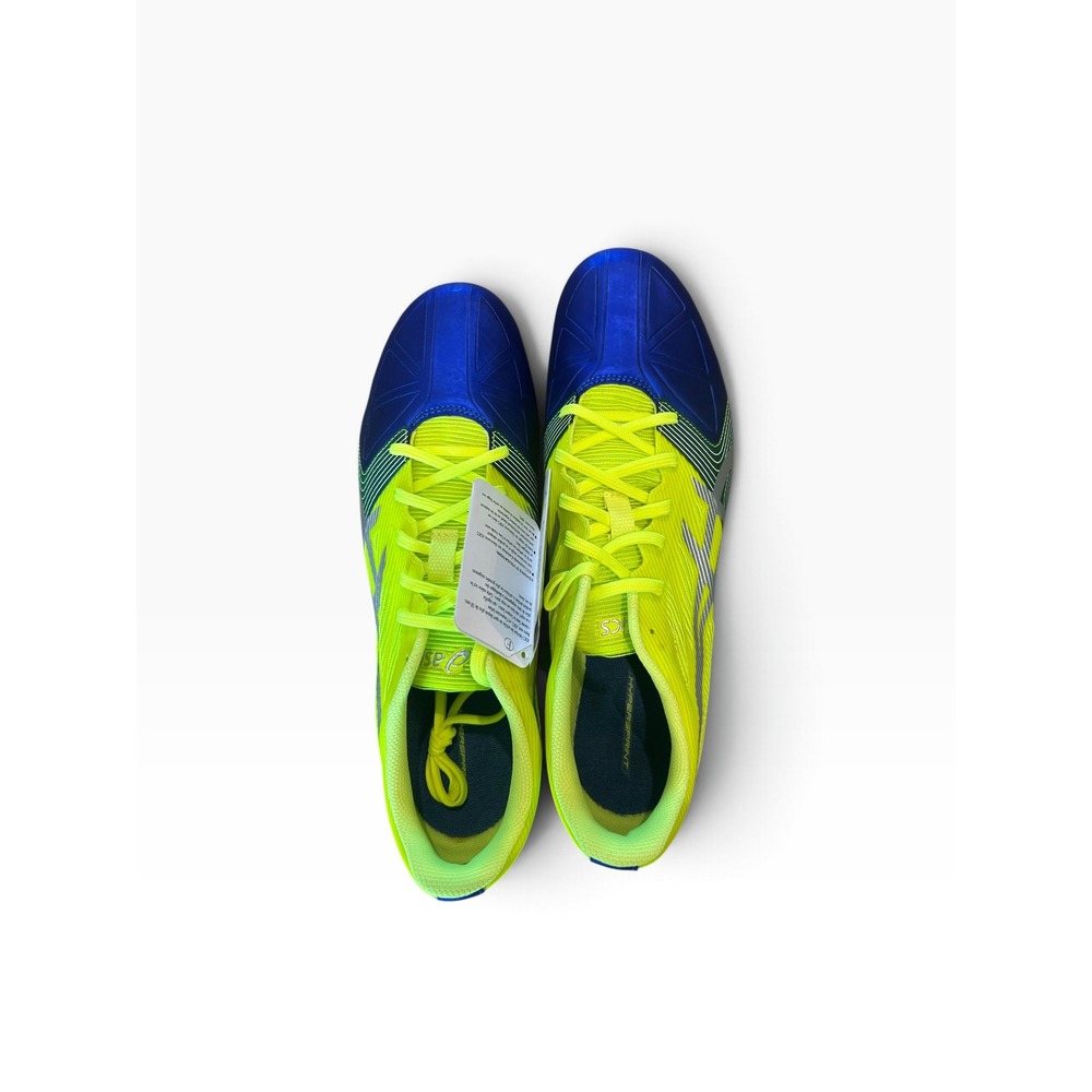Asics Hypersprint Track Field Spikes Neon Yellow Blue G500Y Mens 13 NEW